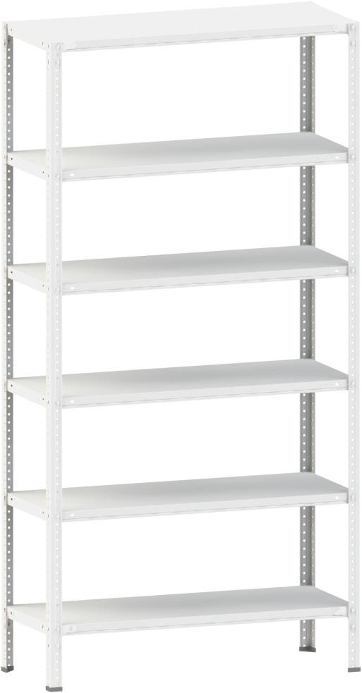 Стеллаж металлический 6х200 кг/п 2000х1500х500 мм на болтовом соединении