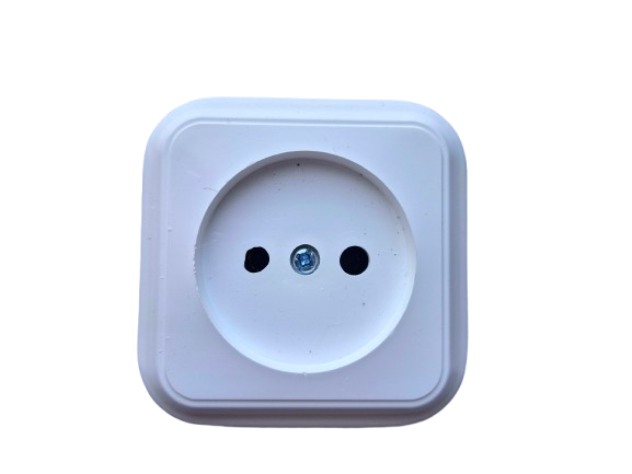 Розетка накладная Brille 16 A без заземления Белый (eo-0007778)