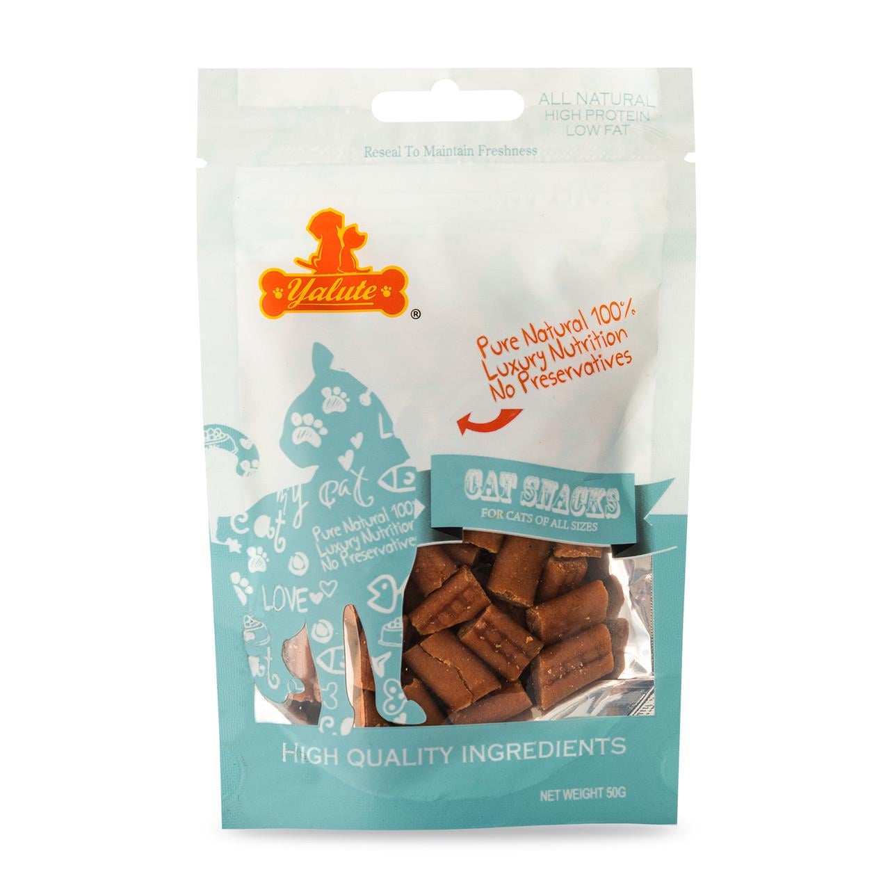 Лакомство для кошек Yalute Salmon Short Sticks короткие палочки с лососем 50 г (1830807762)
