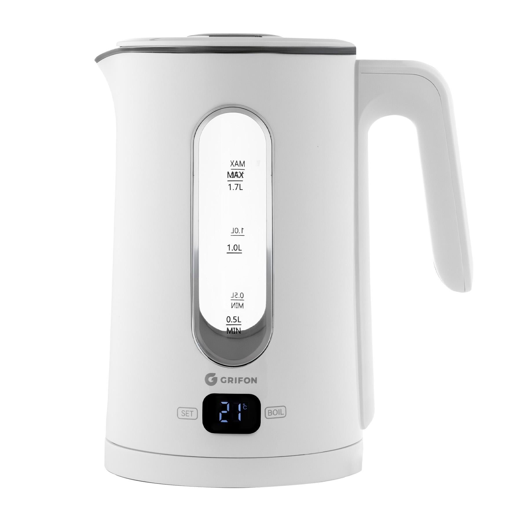 Электрочайник Grifon K1517GLEWH 1,7 л 1500 Вт 7 температурных режимов White