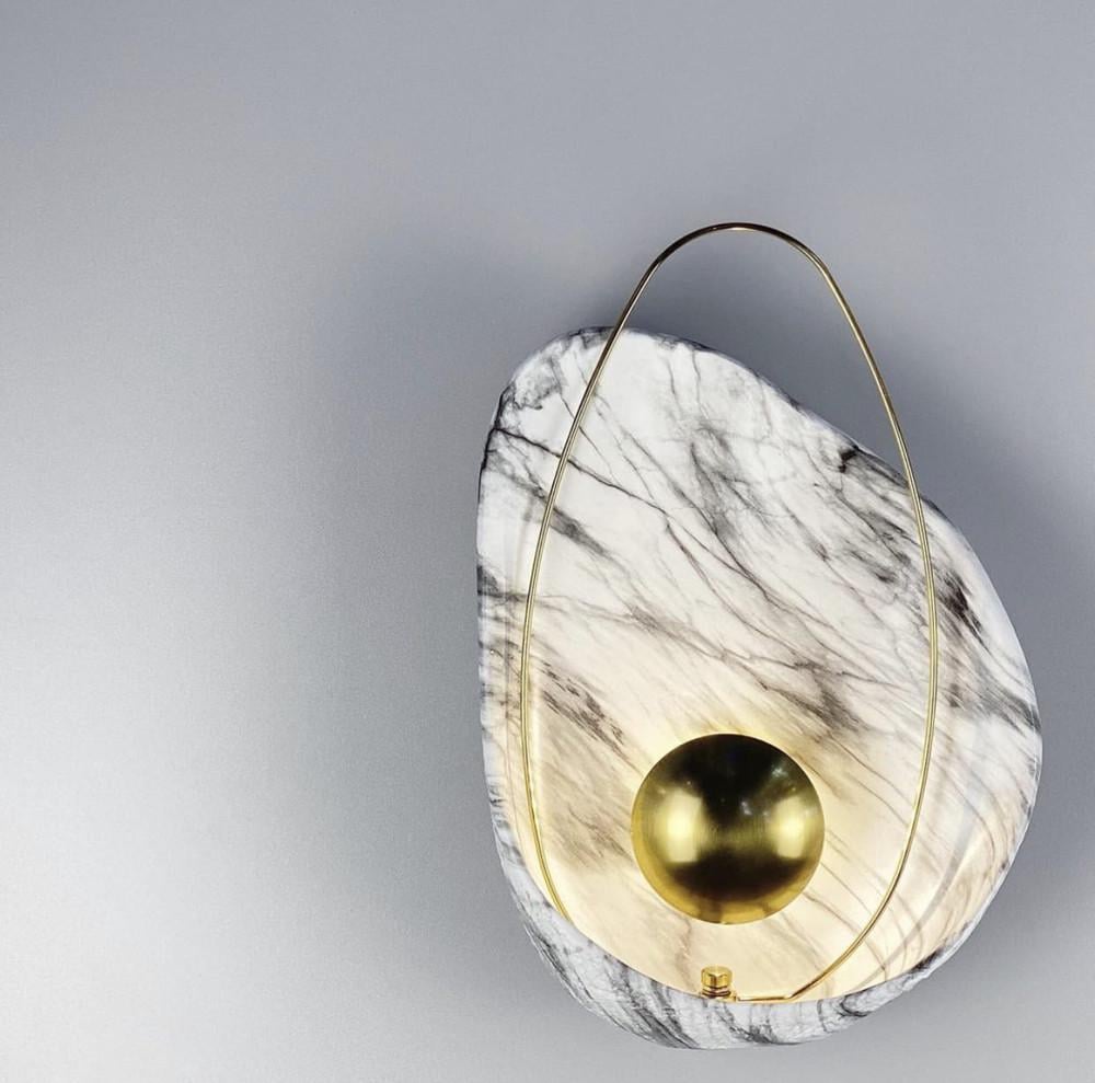 Бра Vele Luce с имитацией мрамора Белый (W 1834 WT)