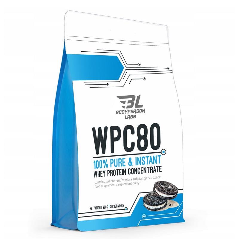 Протеин сывороточный Bodyperson Labs WPC80 900 г Печенье Протеин сывороточный Bodyperson Labs WPC80 900 г Печенье