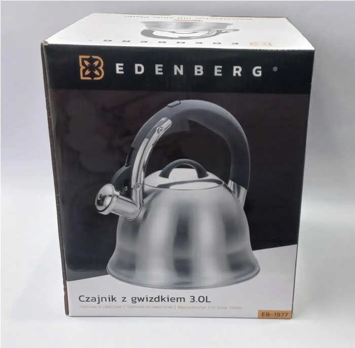 Чайник со свистком Edenberg из нержавеющей стали 3 л (EB-1977) - фото 6 Чайник со свистком Edenberg из нержавеющей стали 3 л (EB-1977) - фото 6