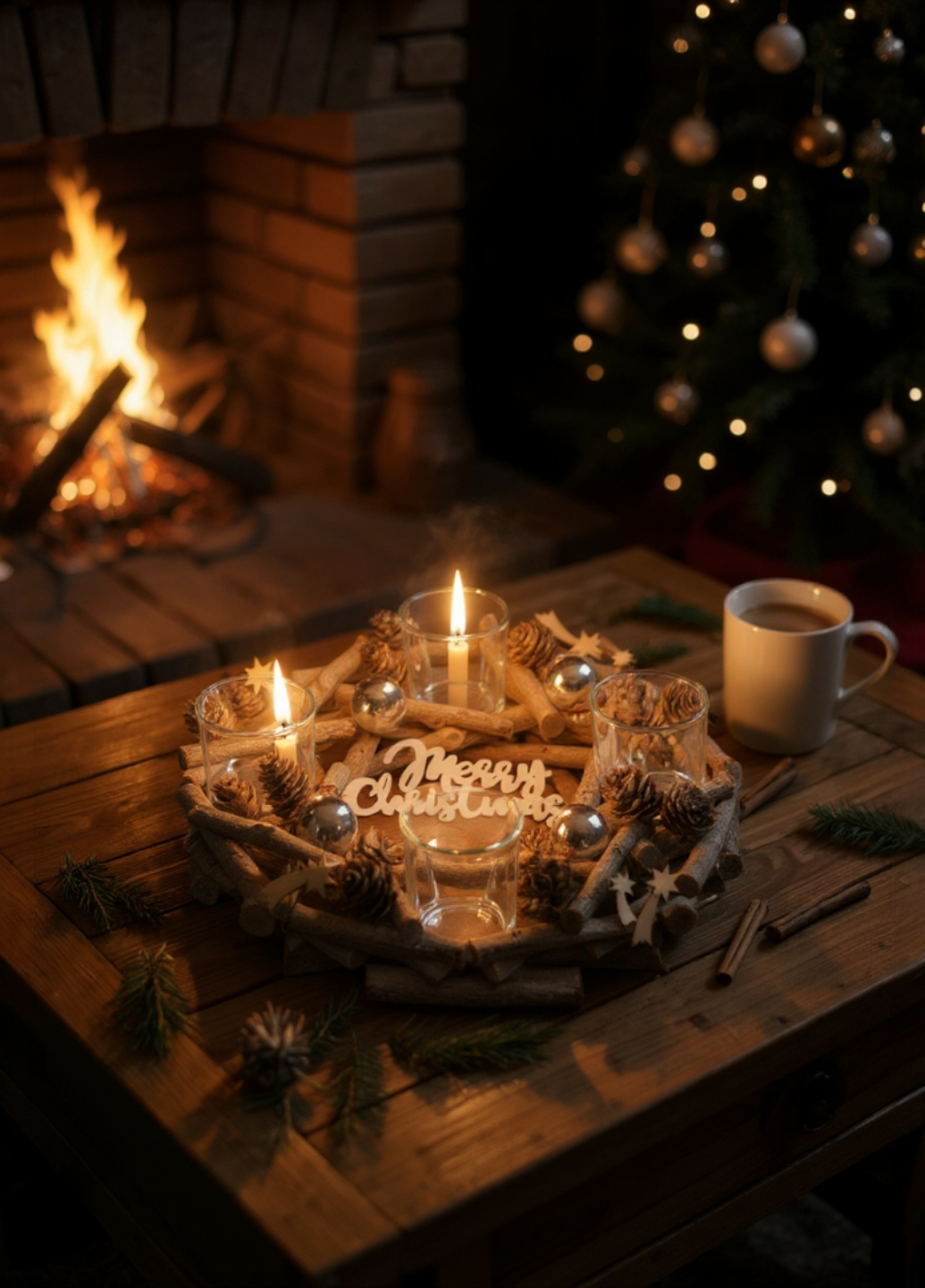 Рождественский венок-подсвечник Livarno Home Winter Magic из натуральных материалов 28 см Серебряный (7955) - фото 3 Рождественский венок-подсвечник Livarno Home Winter Magic из натуральных материалов 28 см Серебряный (7955) - фото 3