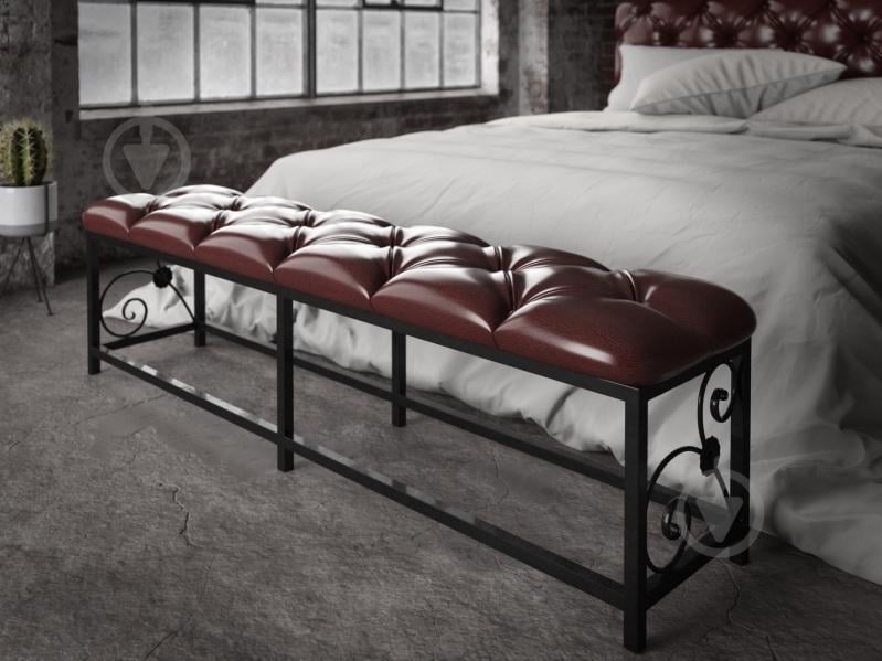 Пуф прикроватный Tenero Кадис 1350х370х450 мм Черный с коричневым (1000002134) Пуф прикроватный Tenero Кадис 1350х370х450 мм Черный с коричневым (1000002134)