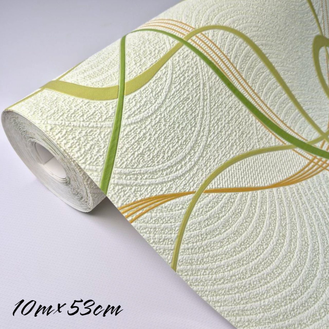 Шпалери вінілові 5767-04 з абстрактними зеленими лініями для кухні/коридору/вітальні 10,05x0,53 м Бежевий (2564189473) - фото 6 Шпалери вінілові 5767-04 з абстрактними зеленими лініями для кухні/коридору/вітальні 10,05x0,53 м Бежевий (2564189473) - фото 6