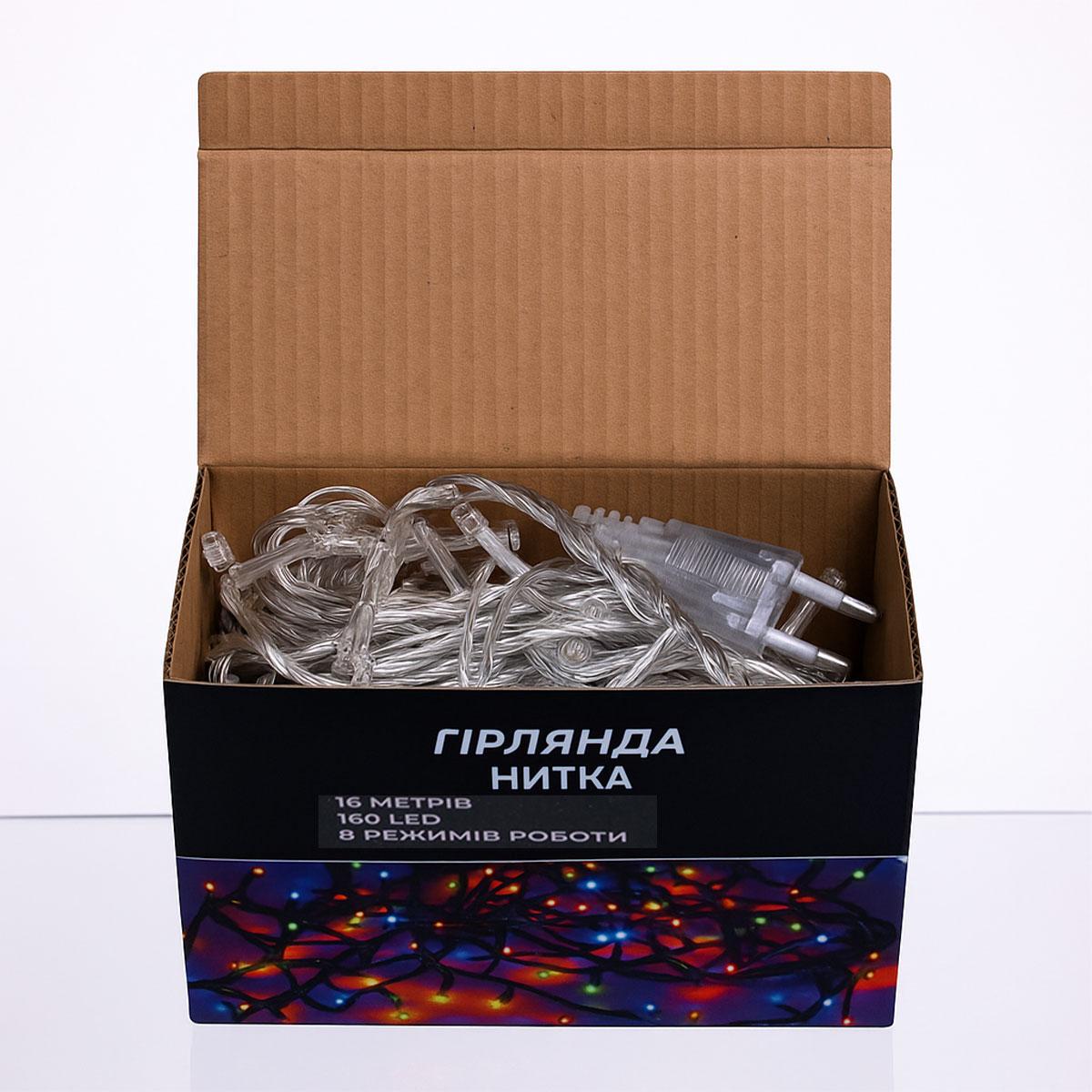 Гірлянда кімнатна Нитка W160LED16MWY 14 м 160 LED Білий/Теплий Білий (29912884) - фото 5 Гірлянда кімнатна Нитка W160LED16MWY 14 м 160 LED Білий/Теплий Білий (29912884) - фото 5