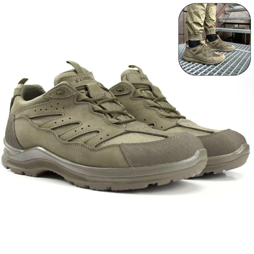 Кроссовки туристические Стимул Катран р. 41 демисезон/усиленные Оливковый - фото 2