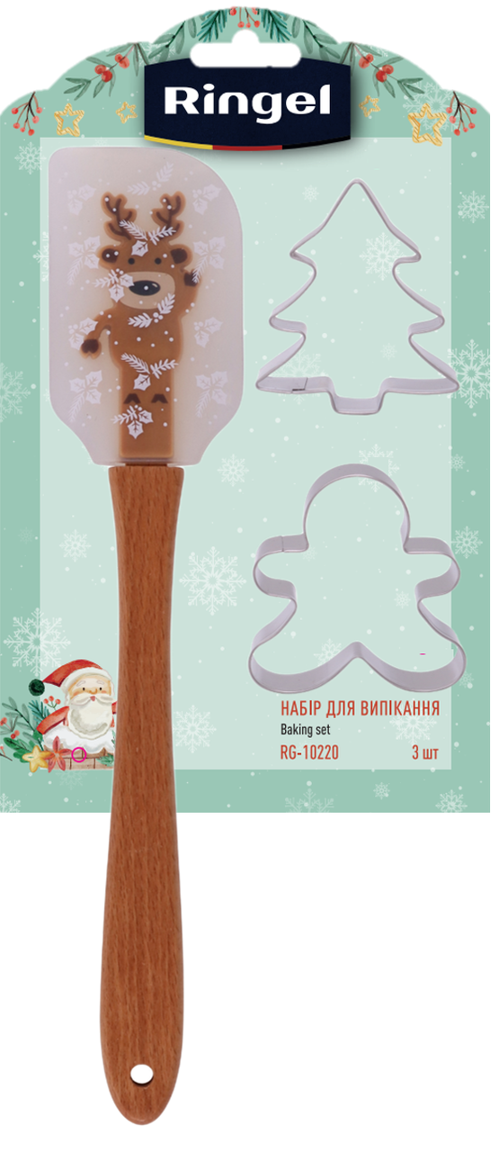 Набір для випікання RINGEL Merry Christmas 2 форми 3 пр. (RG-10220) - фото 2 Набір для випікання RINGEL Merry Christmas 2 форми 3 пр. (RG-10220) - фото 2