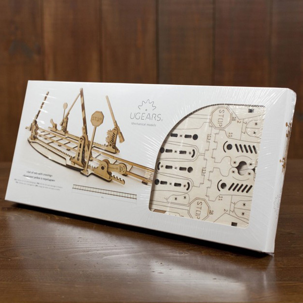 3D пазл механічний UGEARS «Рейки» - фото 4 3D пазл механічний UGEARS «Рейки» - фото 4