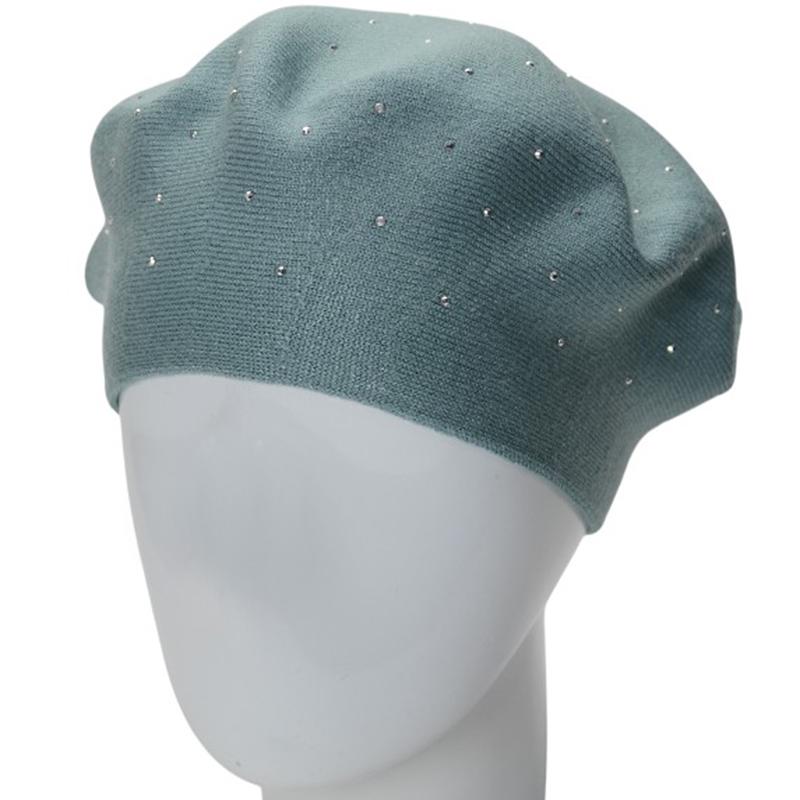 Берет двойной Lirus Блис из вискозы универсальный Фисташковый (288312)