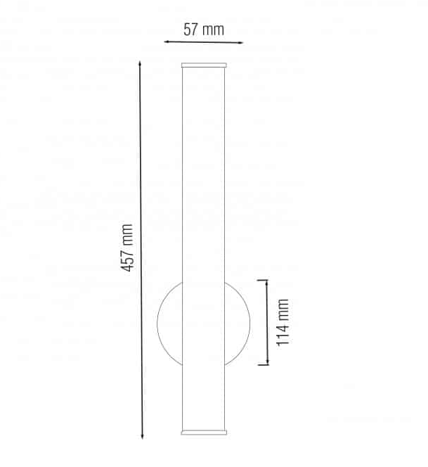 Світильник настінний для дзеркал STANDART LED 10W 4200K IP45 (s617026) - фото 2