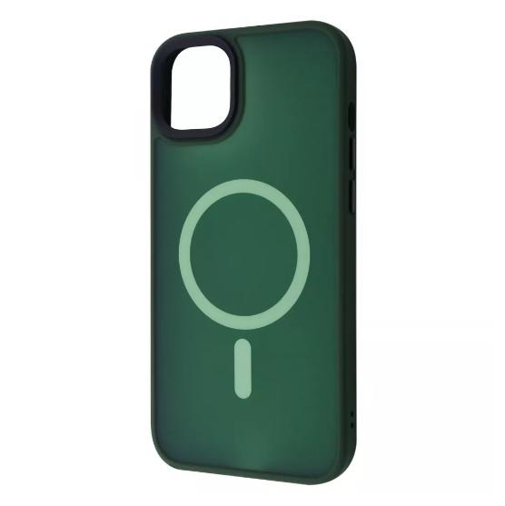 Чехол-накладка для телефона WAVE Matte Colorful Case with Magnetic Ring - iPhone 14 Plus/15 Plus green (382500015)
