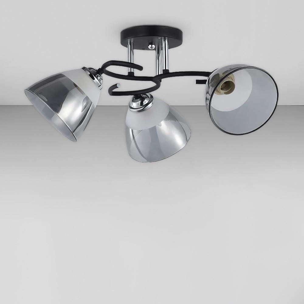 Люстра потолочная Light House SC-18664/3 CR/BK d 490х240 мм Черный/Хром