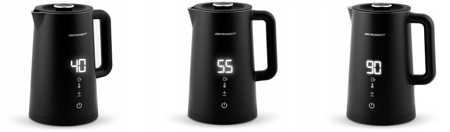 Електрочайник Berdsen BD-709 з сенсорним дисплеєм 1,7 л Чорний (370900) - фото 6 Електрочайник Berdsen BD-709 з сенсорним дисплеєм 1,7 л Чорний (370900) - фото 6