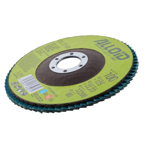 Круг лепестковый торцевой Alloid циркониевый 125 мм P100 T27 (00000061433) - фото 7 Круг лепестковый торцевой Alloid циркониевый 125 мм P100 T27 (00000061433) - фото 7