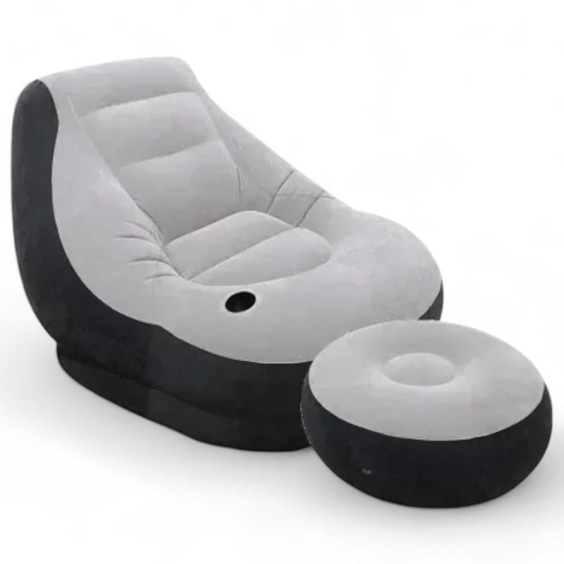 Диван надувной с пуфиком 99х130х76 см