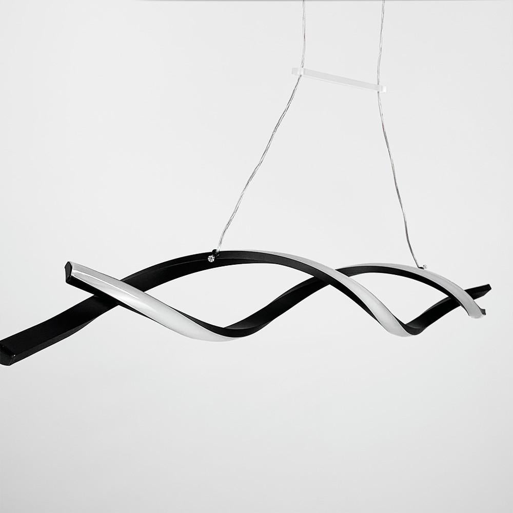 Світильник лінійний підвісний LED SCREW 100 см (h 20L BK) - фото 4