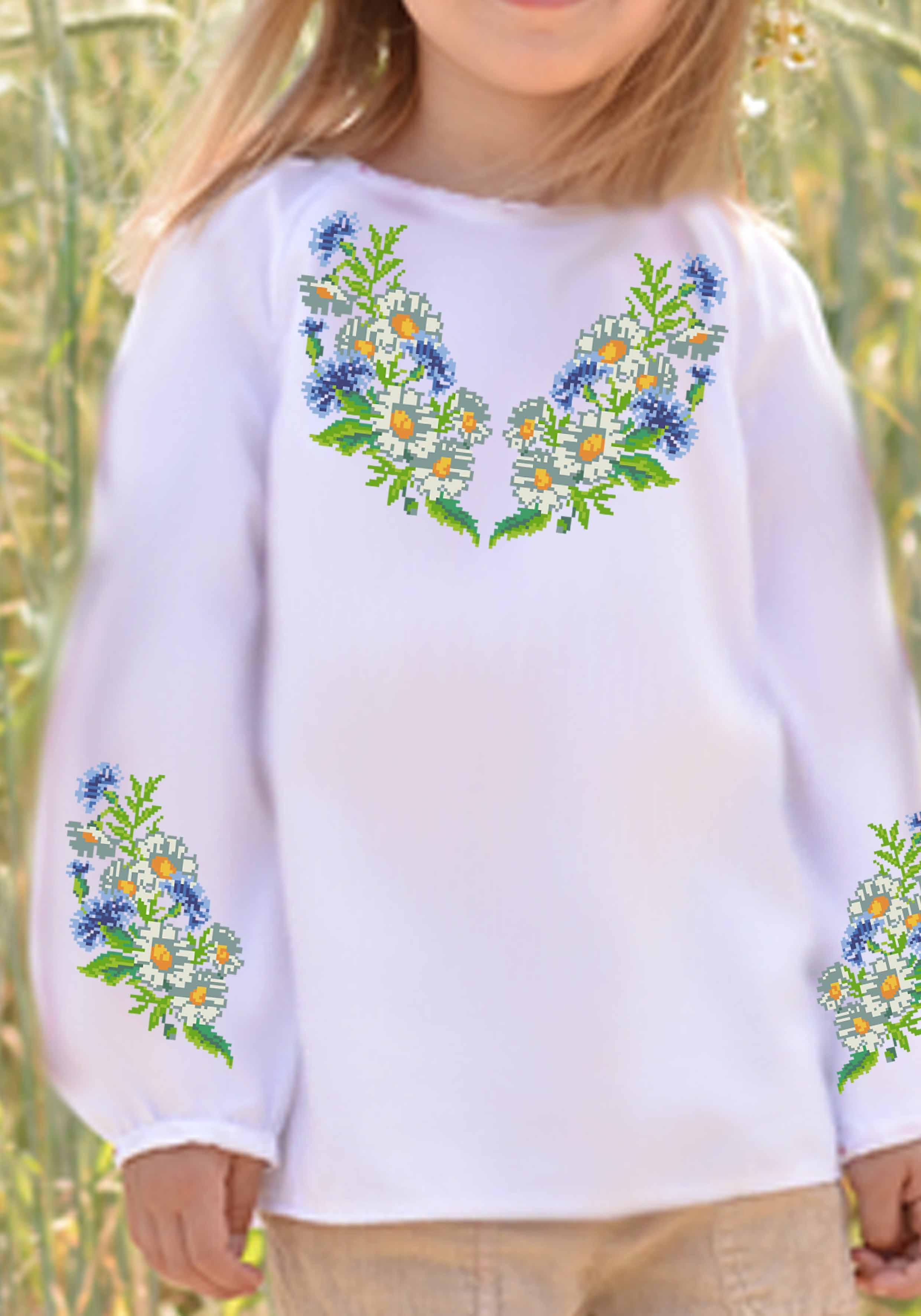 Заготовка для вышивки нитками/бисером для девочки домотканое полотно (СДД-30)