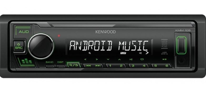 Автомагнитола Kenwood KMM-105GY 1DIN (KKMM105GY)