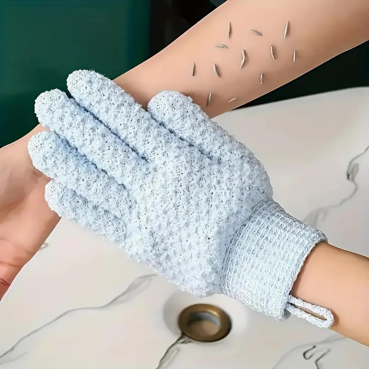 Пілінг рукавичка для душу 1 шт. Блакитний (2600209582)