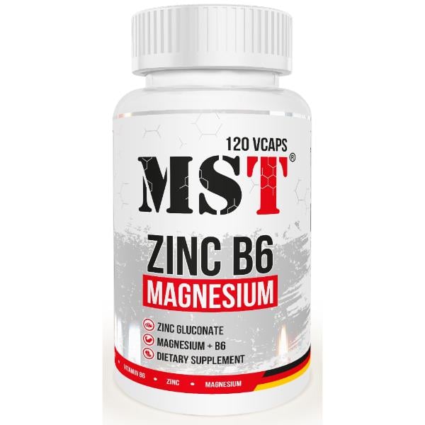 Витаминно-минеральный комплекс для спорта MST Nutrition Zinc B6 Magnesium 120 вег. капс. (000023763) Витаминно-минеральный комплекс для спорта MST Nutrition Zinc B6 Magnesium 120 вег. капс. (000023763)