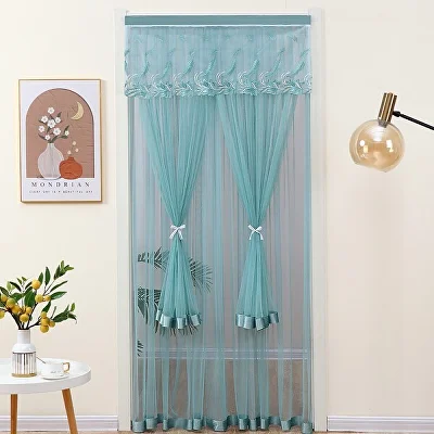 Штора межкомнатная 100x200 см Зеленый (Q00602) - фото 4