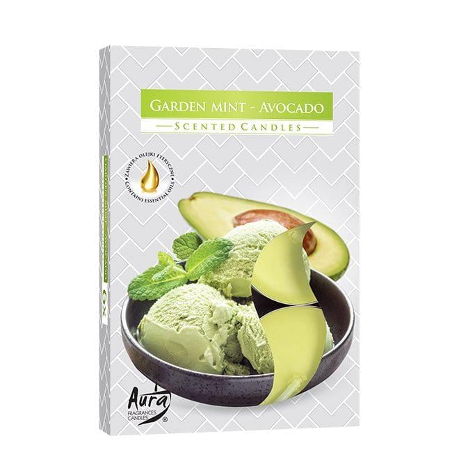 Свеча-таблетка ароматическая Flora Bispol Садовая мята/Авокадо D 3,9 см 6 шт. (27652)