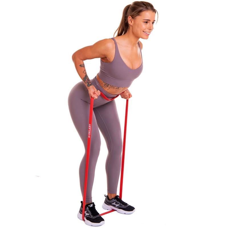 Резинка петля для подтягиваний Zelart SP-Sport FI-0889-2 POWER BANDS 11-29 кг Красный (DR003392) - фото 8