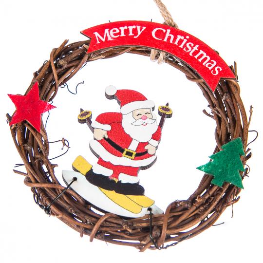 Новогодний венок Счастливого Рождества (025NY)