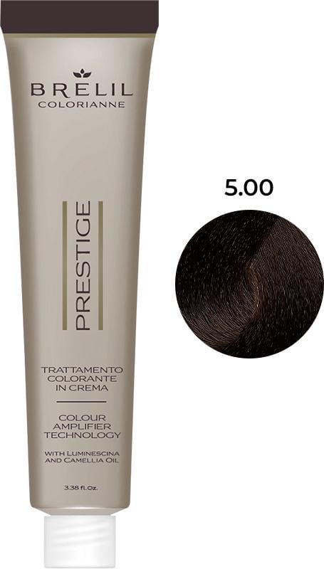 Краска для волос Brelil Colorianne Prestige 5/00 100 мл Светло-каштановый натуральный (54823) Краска для волос Brelil Colorianne Prestige 5/00 100 мл Светло-каштановый натуральный (54823)