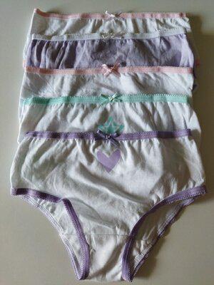 Комплект трусиків PRIMARK для дівчинки 5 шт. на 6-7 років