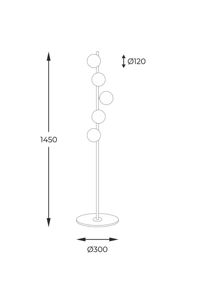 Торшер Zuma Line ALI (5649) - фото 2 Торшер Zuma Line ALI (5649) - фото 2