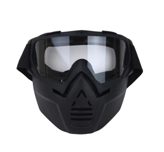 Маска для зимових видів спорту на все обличчя прозора лінза (МГ-1019-33)