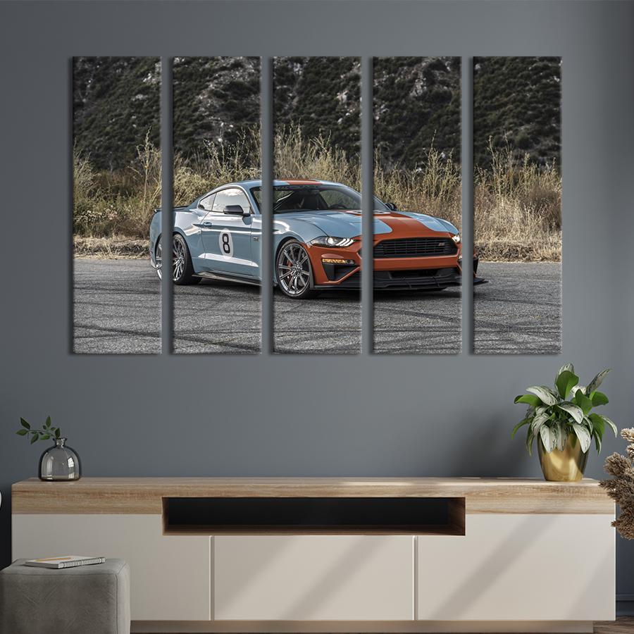 Картина на холсте Спортивный суперкар Mustang Roush Stage 87x50 см (1253-51)