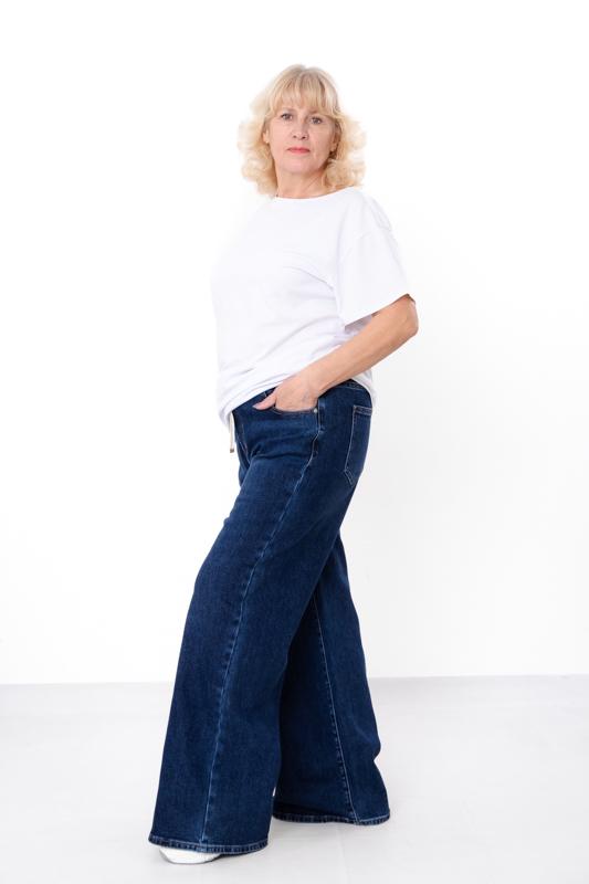 Джинси жіночі батал демісезон Носи Своє р. 32 Синій (16521) - фото 5