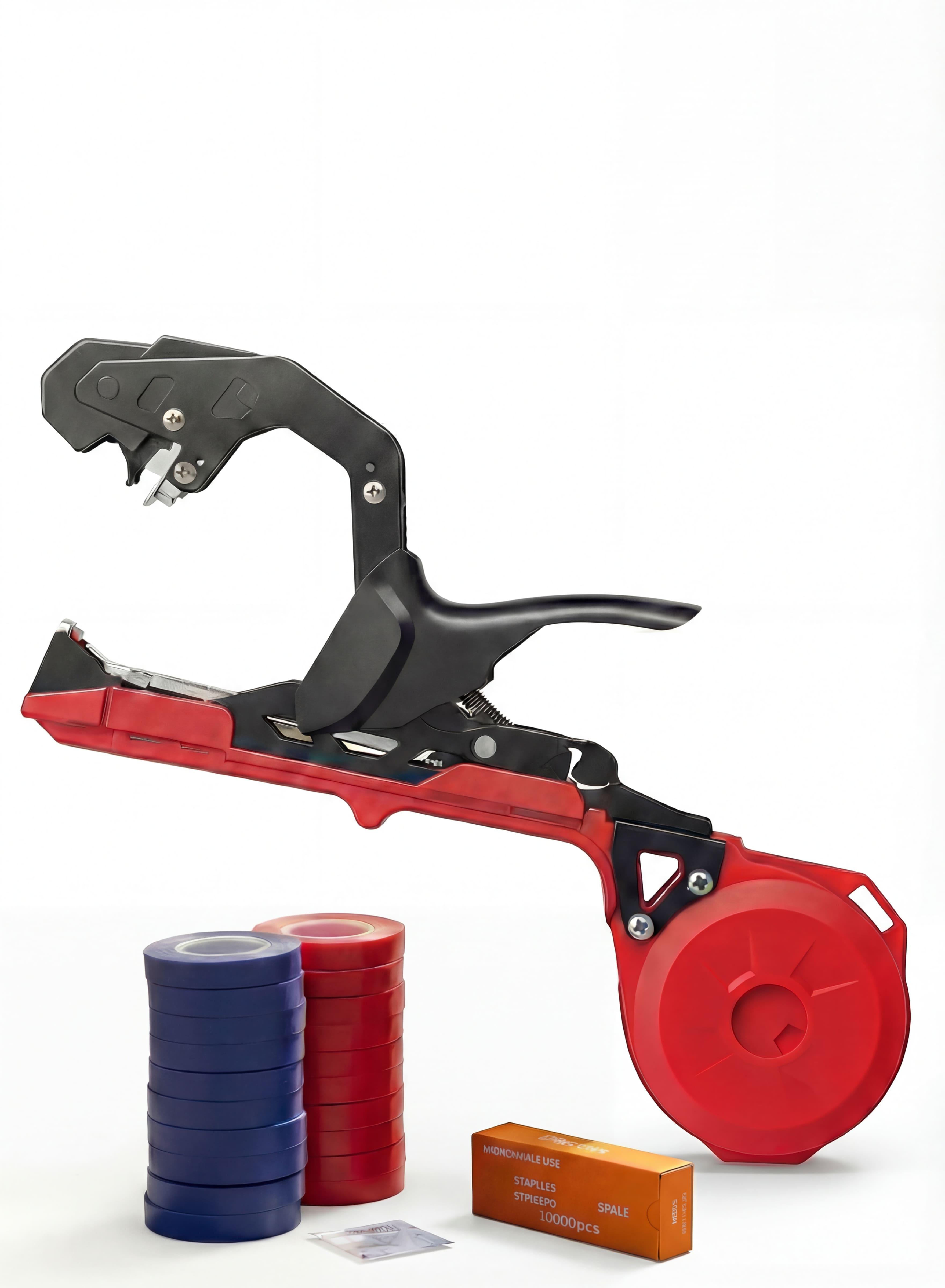 Степлер для подвязки растений OnePro с лентами скобами Красный (73946) Степлер для подвязки растений OnePro с лентами скобами Красный (73946)