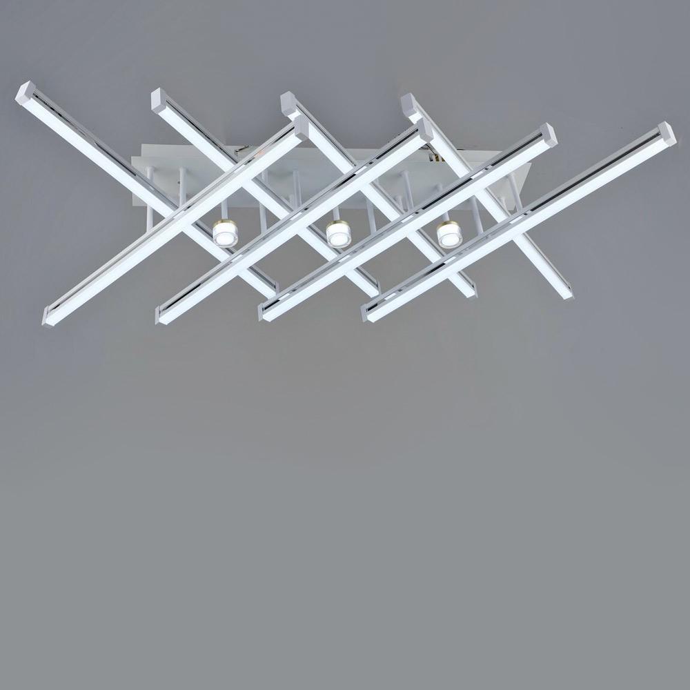 Люстра потолочная LED Light House SRS-20007/8/3 WT/CH 96W/6W Хром