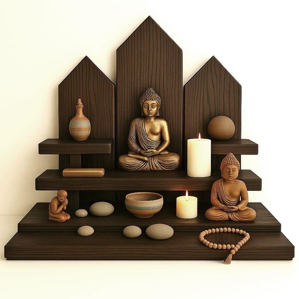 Алтарь для медитации из дерева Лалеши Капучино (ЛАТ-010209)