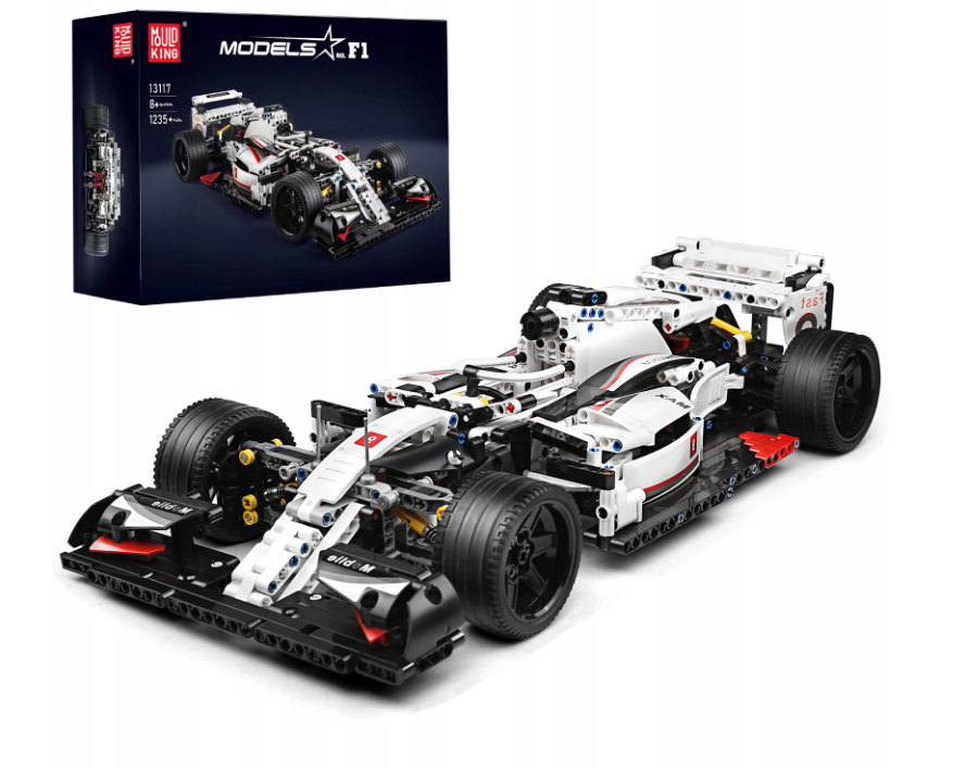 Конструктор детский Mould King TECHNIC Машина гоночная для мальчика Formula 1 1235 дет. (22773735) - фото 2 Конструктор детский Mould King TECHNIC Машина гоночная для мальчика Formula 1 1235 дет. (22773735) - фото 2