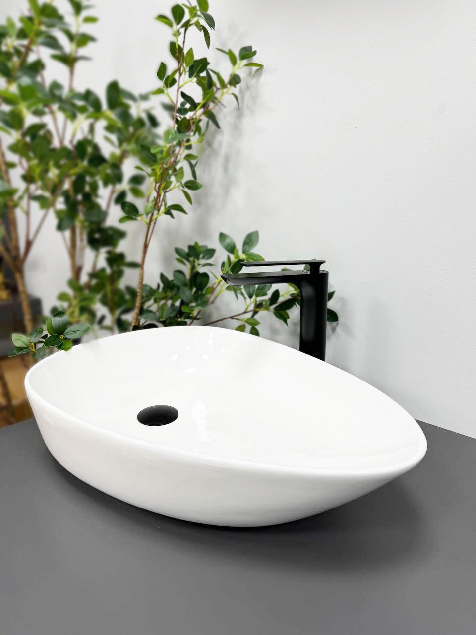 Умывальник накладной VBI TRENTO 55 WHITE 550x390 мм (VBI-011900)