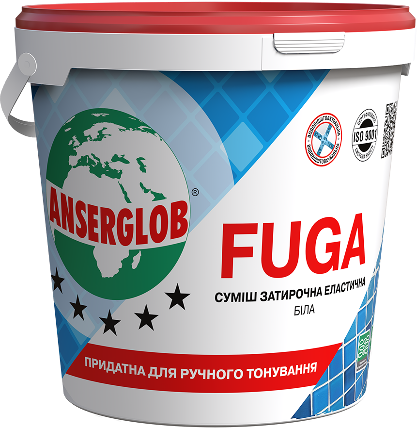 Суміш затиральна еластична ANSERGLOB Fuga 1 кг Білий (16600)