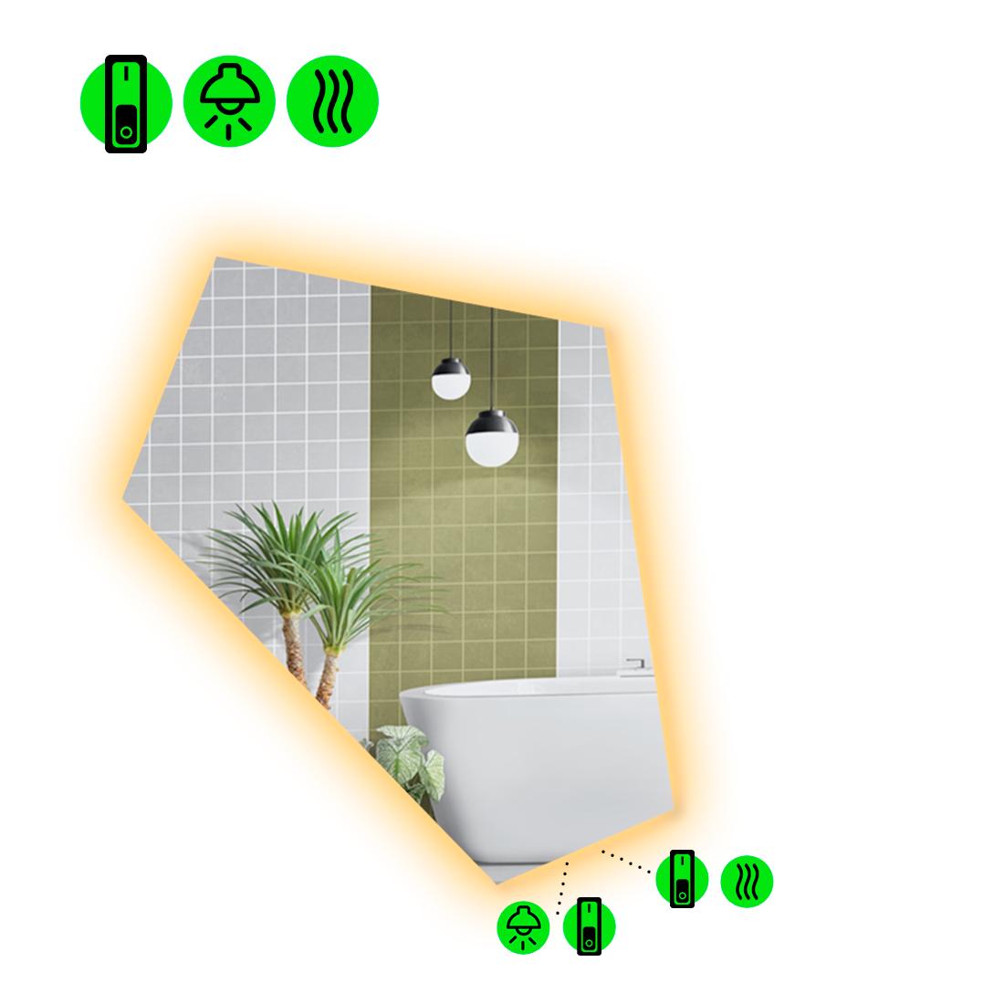 Зеркало с LED подсветкой Modulo 2 60x50 см (8737028)