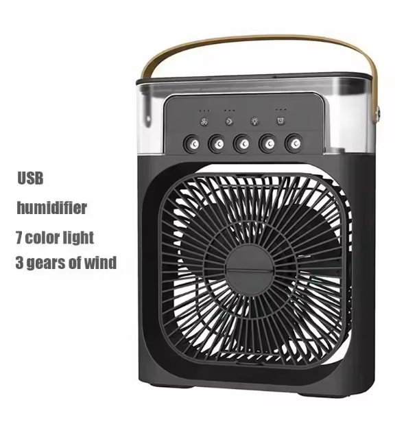 Вентилятор з охолодженням та зволоженням повітря з підсвічуванням та таймером Чорний (ВТЧ01) - фото 8 Вентилятор з охолодженням та зволоженням повітря з підсвічуванням та таймером Чорний (ВТЧ01) - фото 8