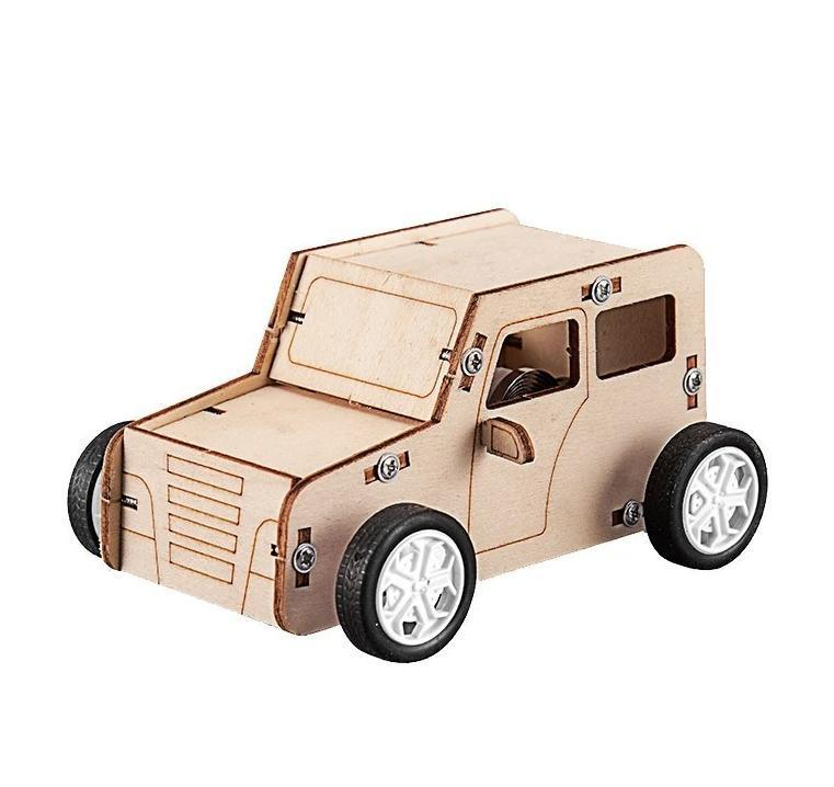 Дерев'яний конструктор 3D для дітей Pull The Car CH2038