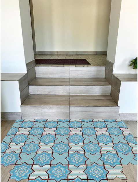 Коврик входной Скандинавская сота 78x120 см (КС-18) - фото 1