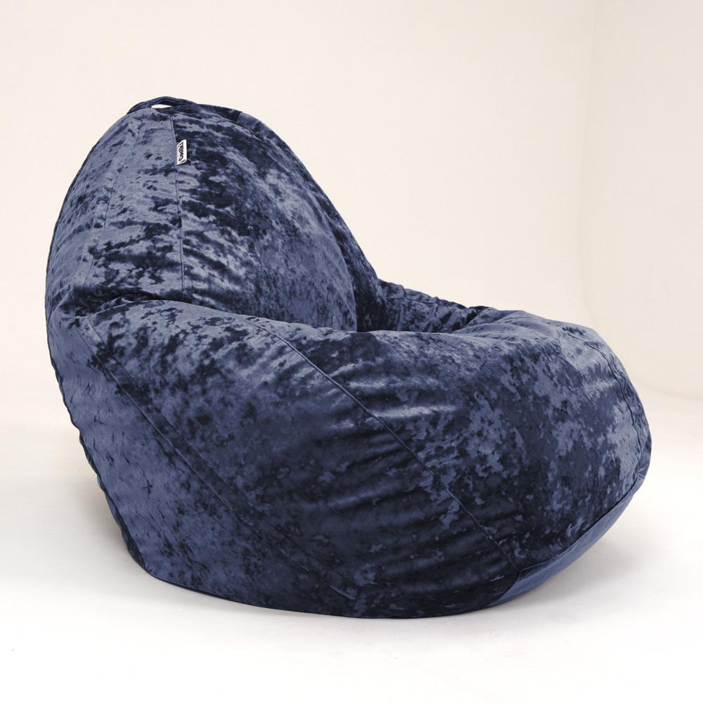 Крісло- мішок груша Diamond Велюр XXXXL Синій (29516895)