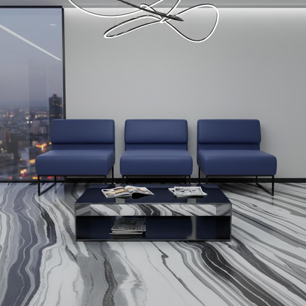 Диван Lounge экокожа Deep три модуля 231х77х83 см Navy (rich_sofa_00428)
