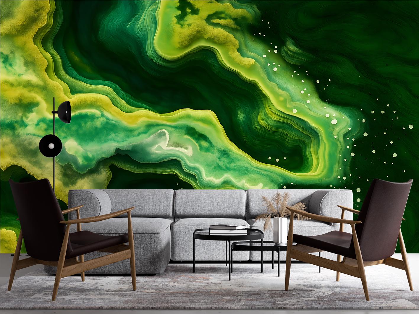 Фотообои флизелиновые Upstream Яркий зеленый цвет 245х368 см (S5WTR-036/7) - фото 4 Фотообои флизелиновые Upstream Яркий зеленый цвет 245х368 см (S5WTR-036/7) - фото 4