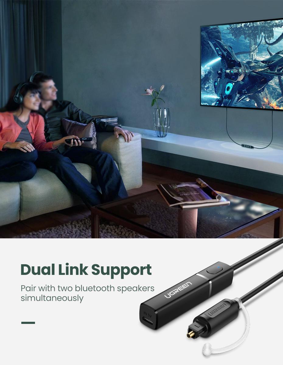 Передавач аудіо Ugreen Bluetooth 5.0 (50213) - фото 5 Передавач аудіо Ugreen Bluetooth 5.0 (50213) - фото 5